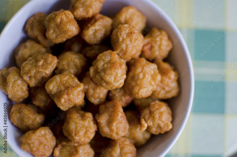 Fried fish and shrimp ball Fried fish and shrimp ball