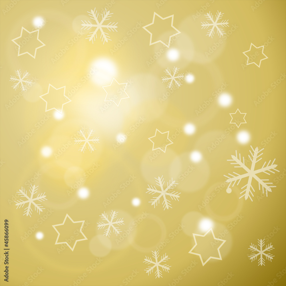 Winter background with stars and snowflakes Winter background with stars and snowflakes