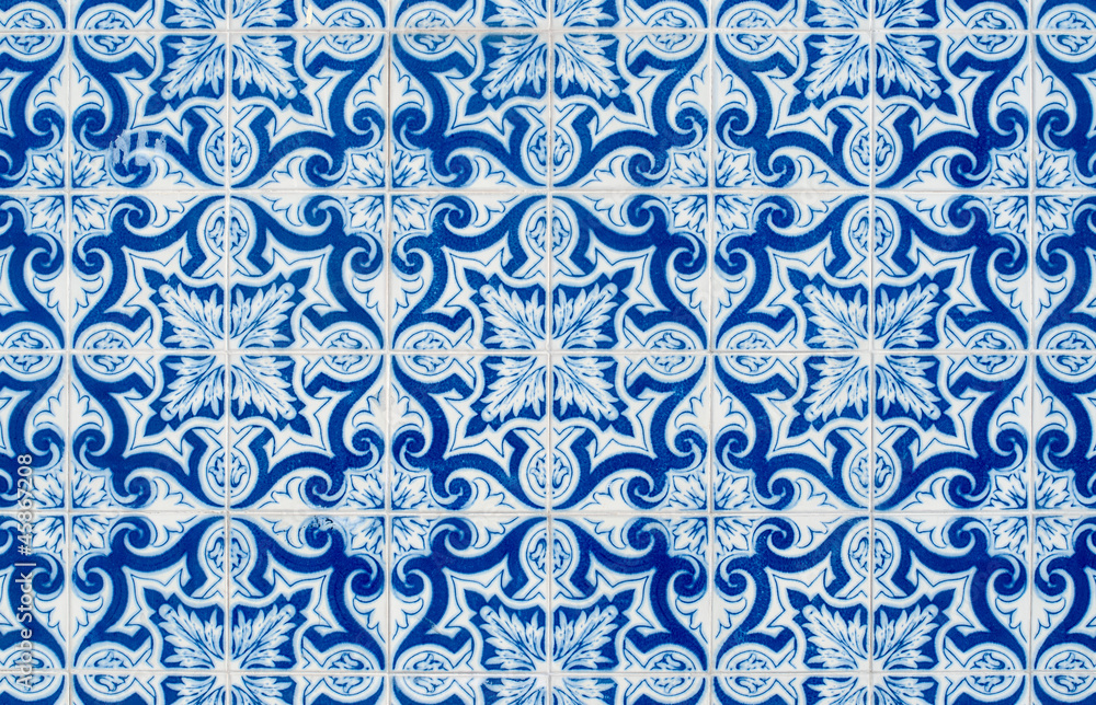 Ornamental old typical tiles Ornamental old typical tiles