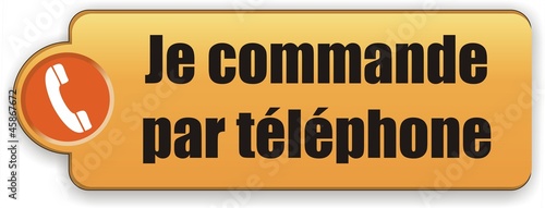 bouton je commande par téléphone