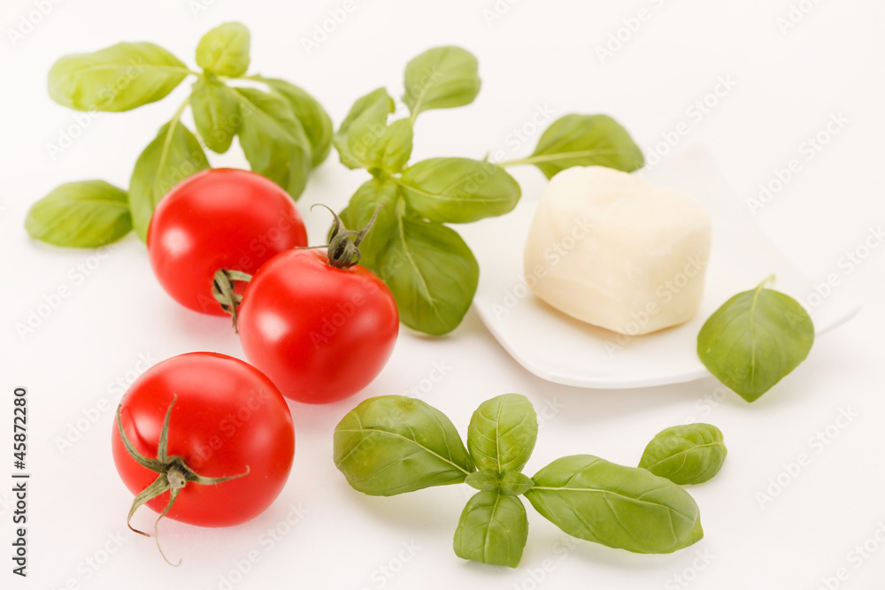tomatoes and basil tomatoes and basil
