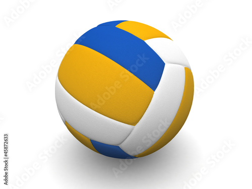 3d Volleyball ball isolated on white