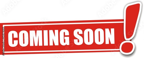étiquette coming soon