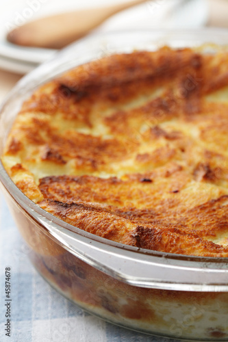 Bread and butter pudding photo