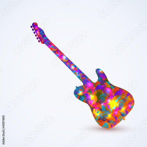 Vector guitar, color design
