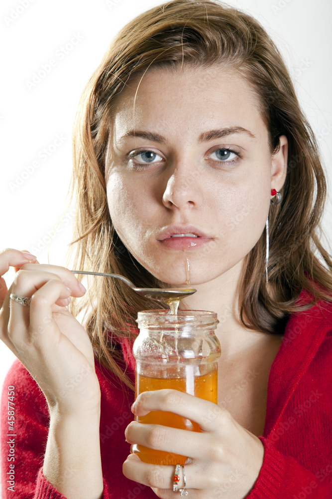 eating honey eating honey