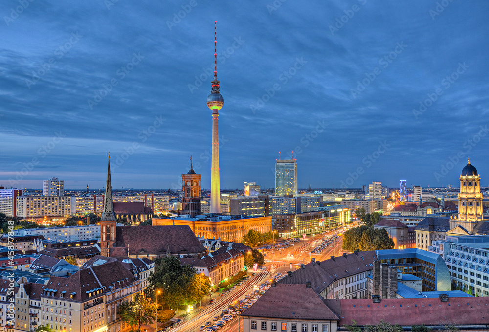 Blick über die Hauptstadt Berlin