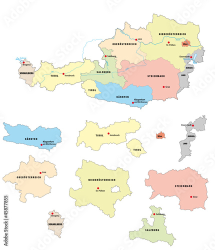 Österreich, Bundesländer