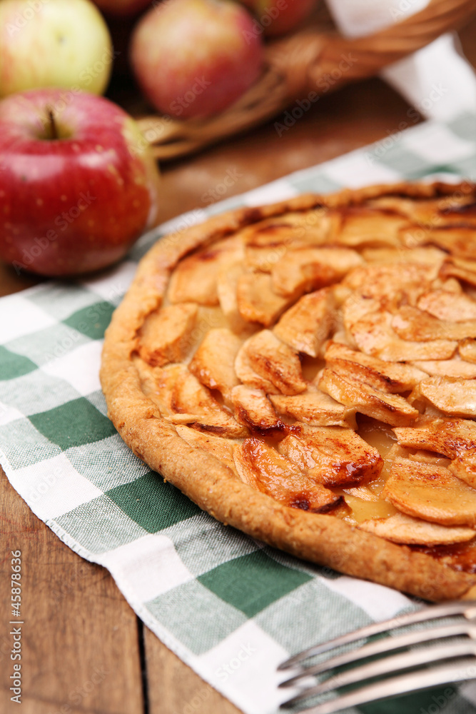Homemade bakery with apples Homemade bakery with apples