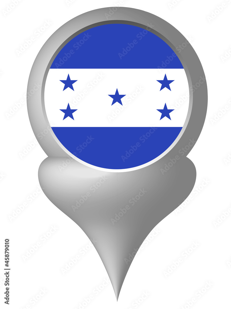 ホンジュラス　国旗　フレーム　マーク　ポイント