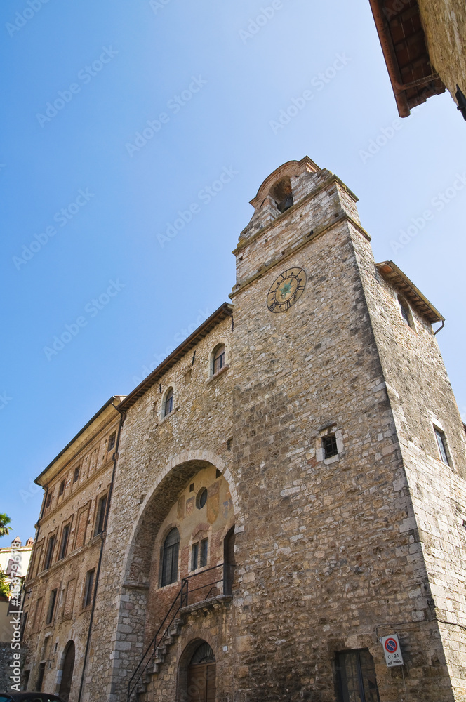 Pretorio palace. San Gemini. Umbria. Italy.