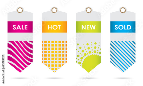 vector price tags set