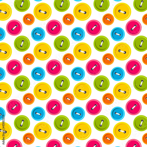 Vector seamless pattern of buttons