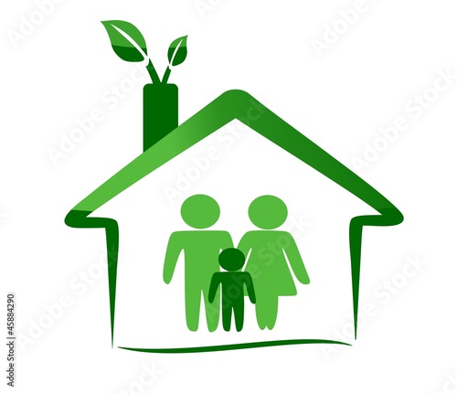 Ecological house and family
