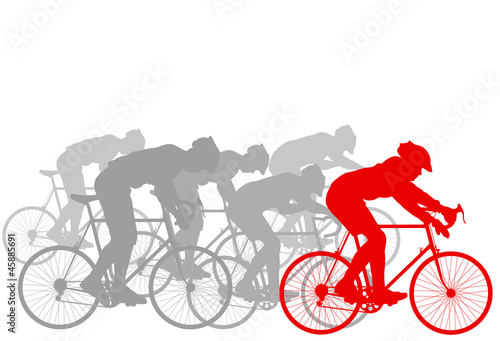 Cyclist leader winner background