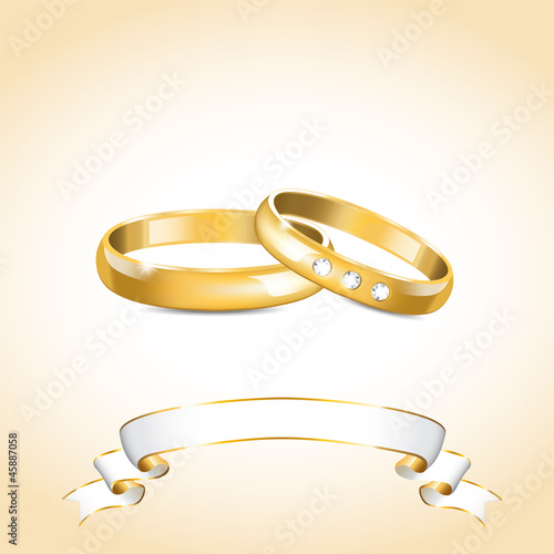 Gold wedding rings