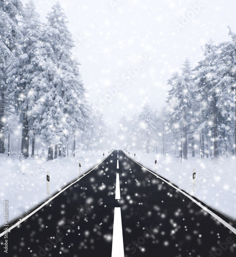 Straße im winter
