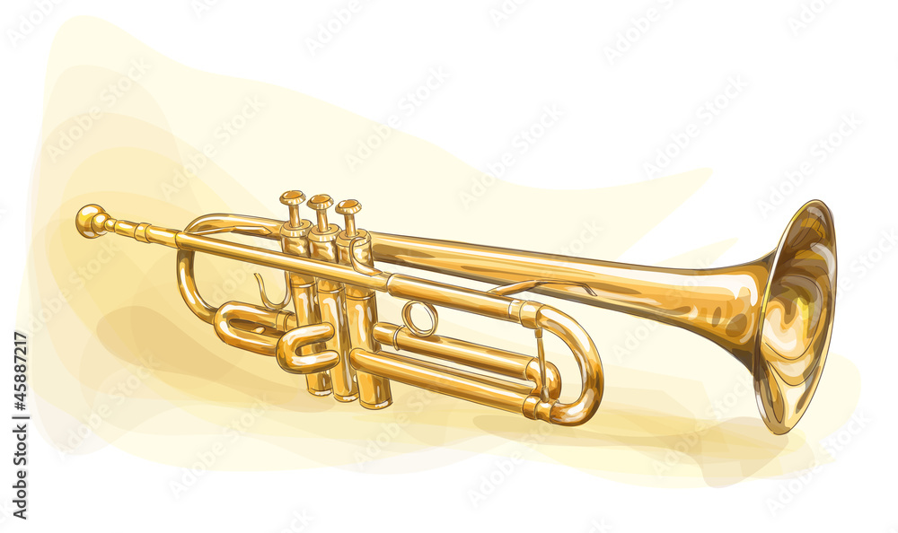 Obraz premium Brass Trumpet
