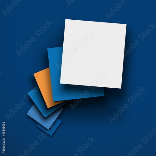 Vector Message on blue background