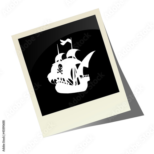 pirate boat picture vector