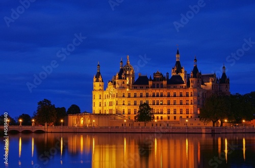 Schwerin SchlossNacht - Schwerin palace night 02
