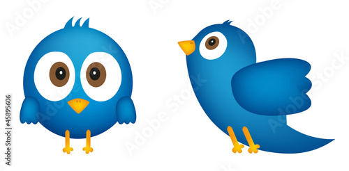 Wallpaper Mural Cartoon of blue bird Torontodigital.ca