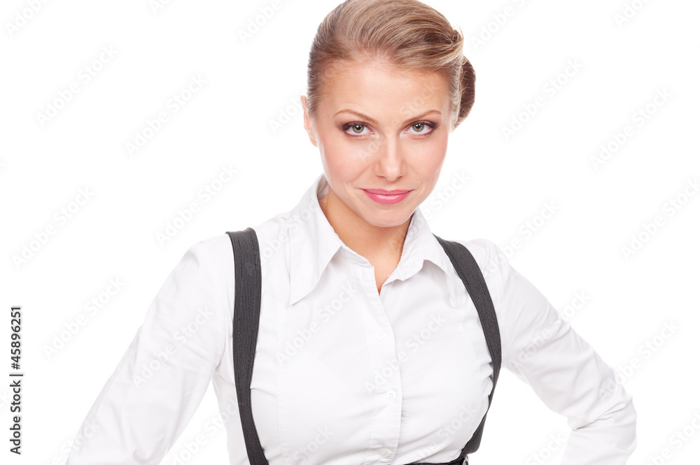 attractive woman looking at camera attractive woman looking at camera