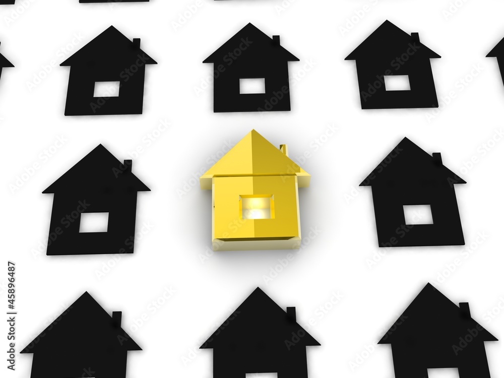 Golden house. Concept - the best. Golden house. Concept - the best.