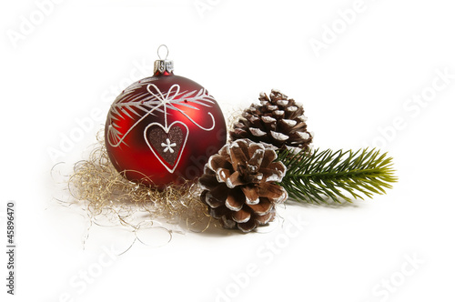 rote Weihnachtsdekoration