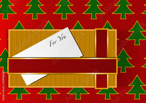 Scatola di Natale vector