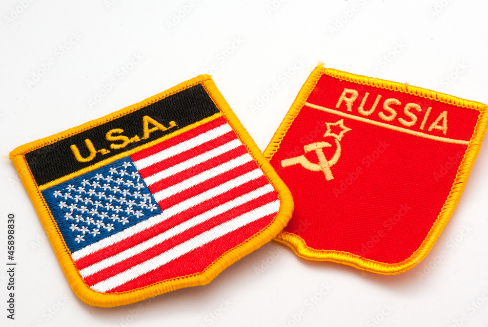 Fototapeta premium usa and russia