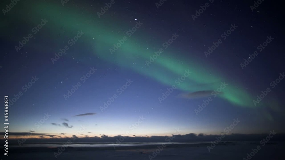 Northern Lights - day to night timelapse Northern Lights - day to night timelapse