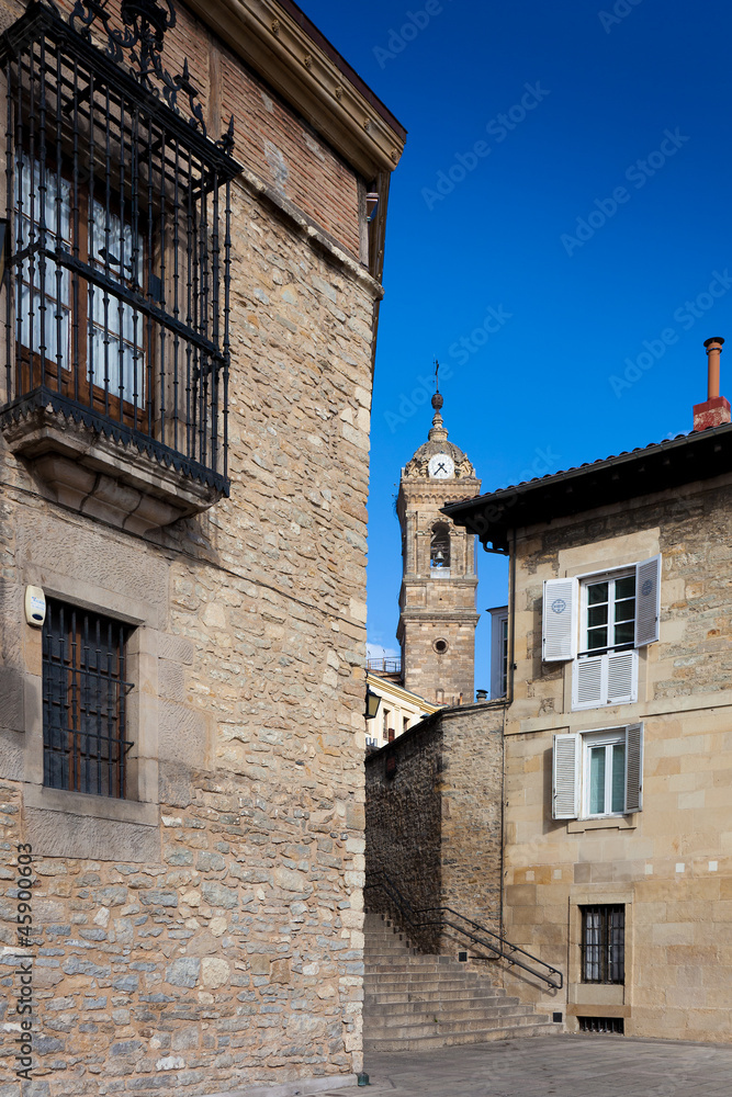 Street of Vitoria, Alava, Basque Country, Spain Street of Vitoria, Alava, Basque Country, Spain