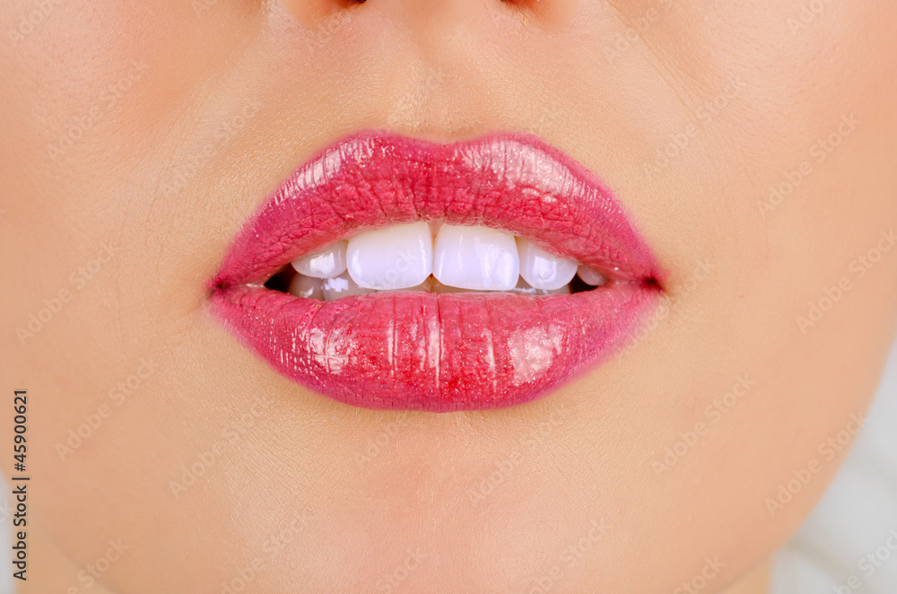 Fototapeta premium lips closeup