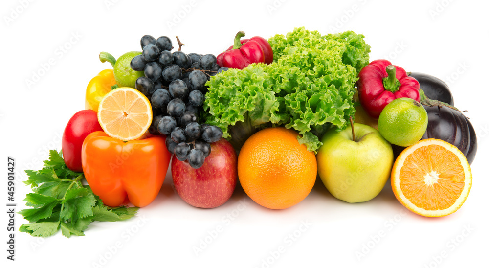 set of different fruits and vegetables set of different fruits and vegetables