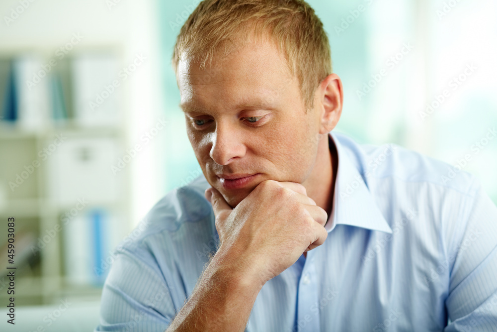 Pensive businessman Pensive businessman