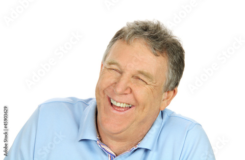 Laughing Middle Aged Man
