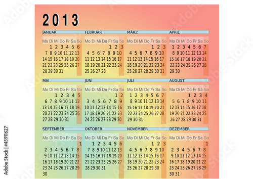 jahreskalender 2013