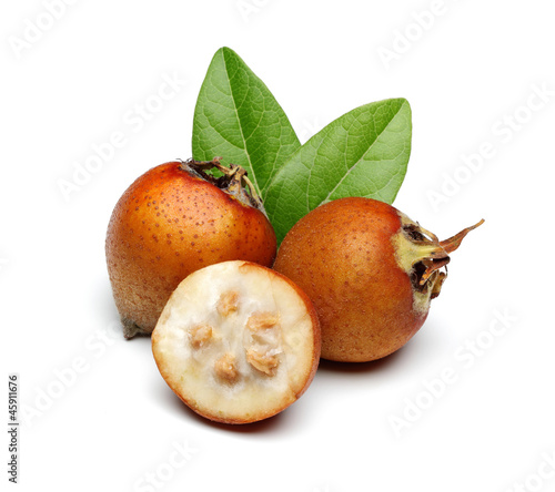 Schilderij op canvas Medlars and leaves