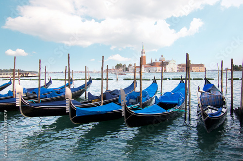 Gondolas on Grand Canal in Venice © NKMandic