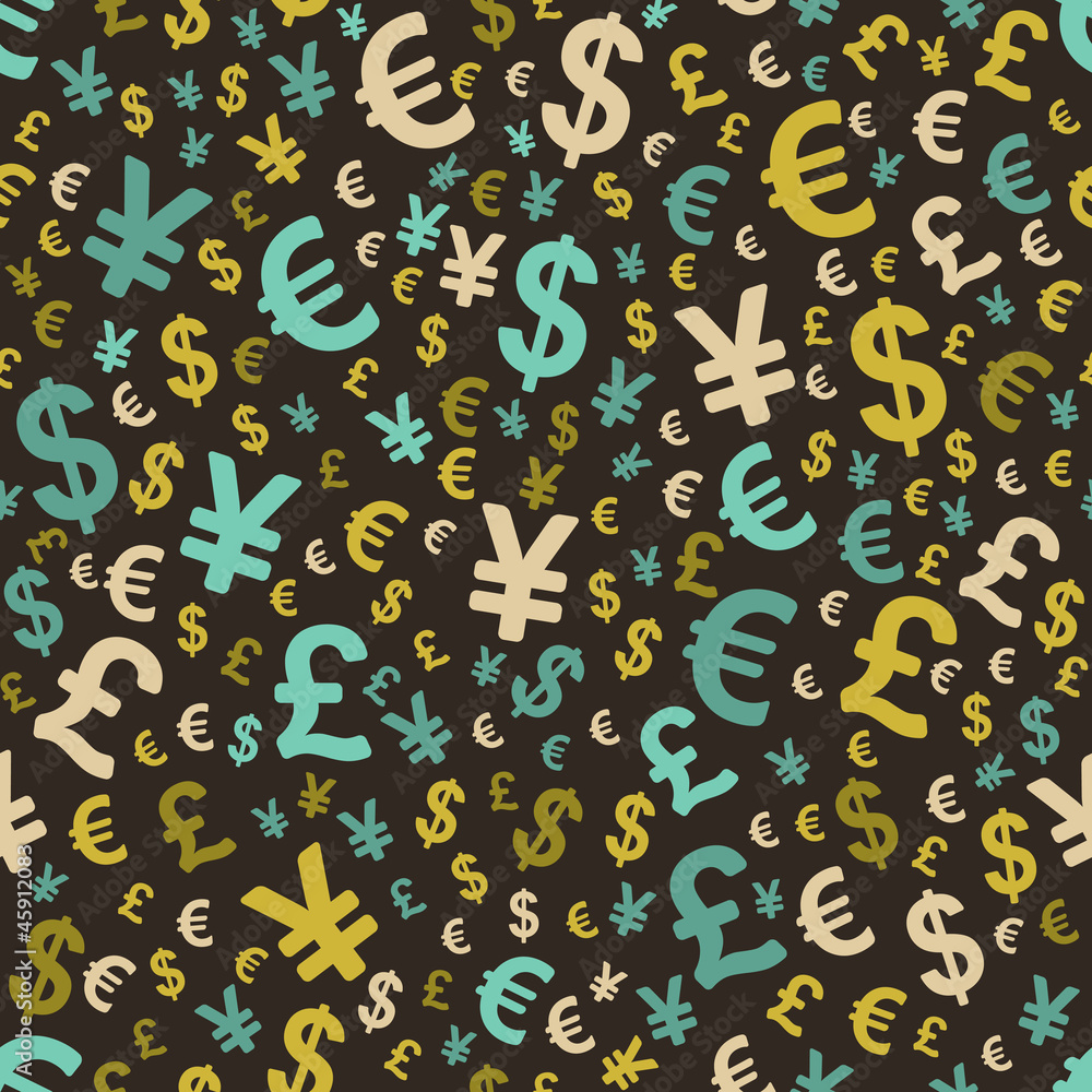 Abstract seamless pattern with money. Vector illustration. Abstract seamless pattern with money. Vector illustration.