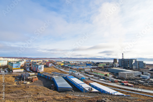 Anadyr streets. Town view
