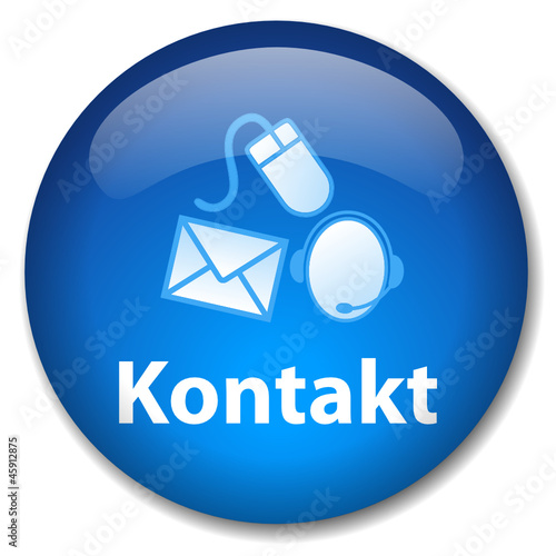 "KONTAKT" Button (Kundenservice Hotline Rufen Sie Uns Knopf Web)
