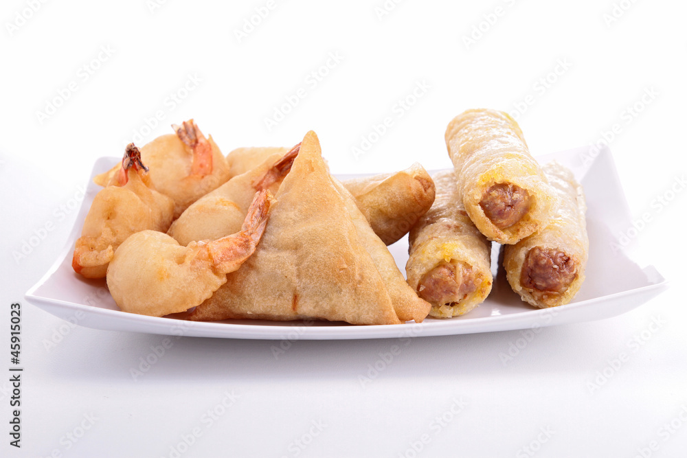 assortment of asian appetizer assortment of asian appetizer