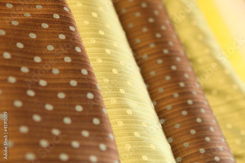 Luxury silk fabric rolls