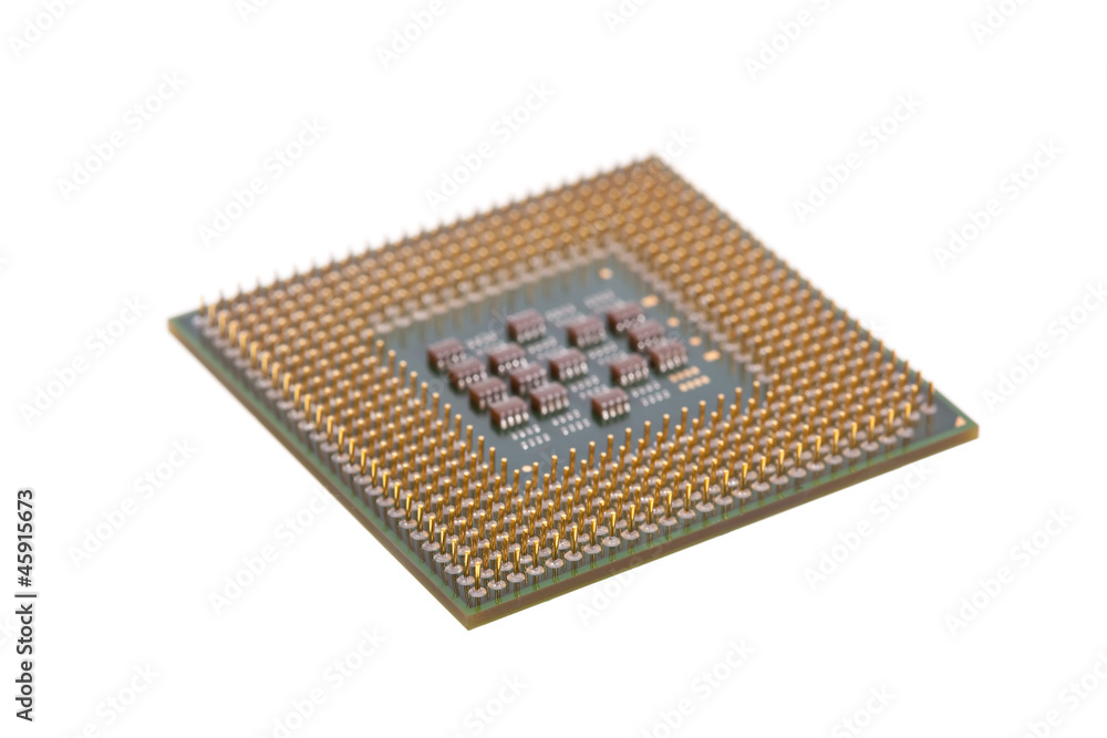 Computer CPU isolated on a white background Computer CPU isolated on a white background