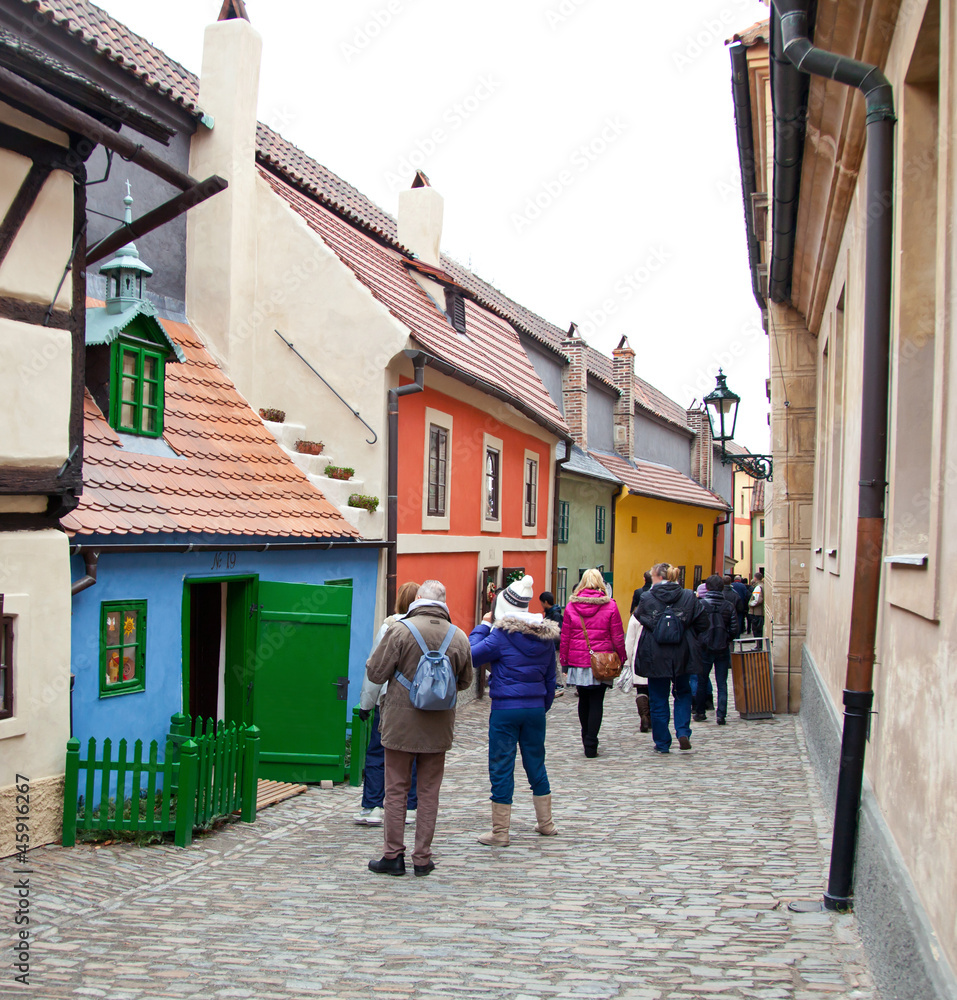 Obraz premium Golden lane in Prague - Zlata Ulicka