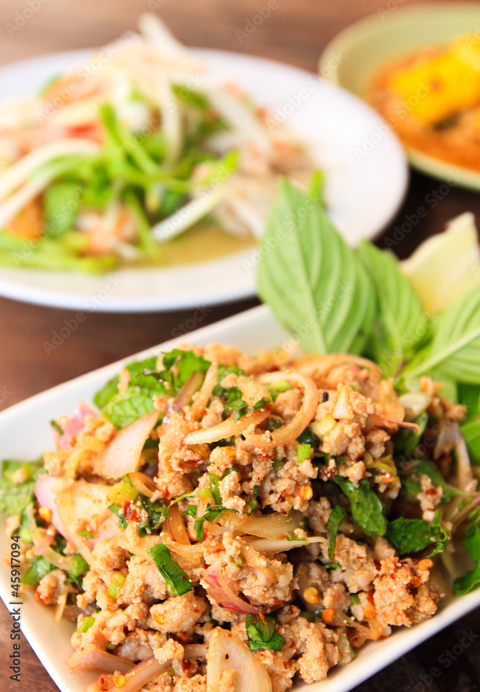 Spicy minced meat salad Spicy minced meat salad