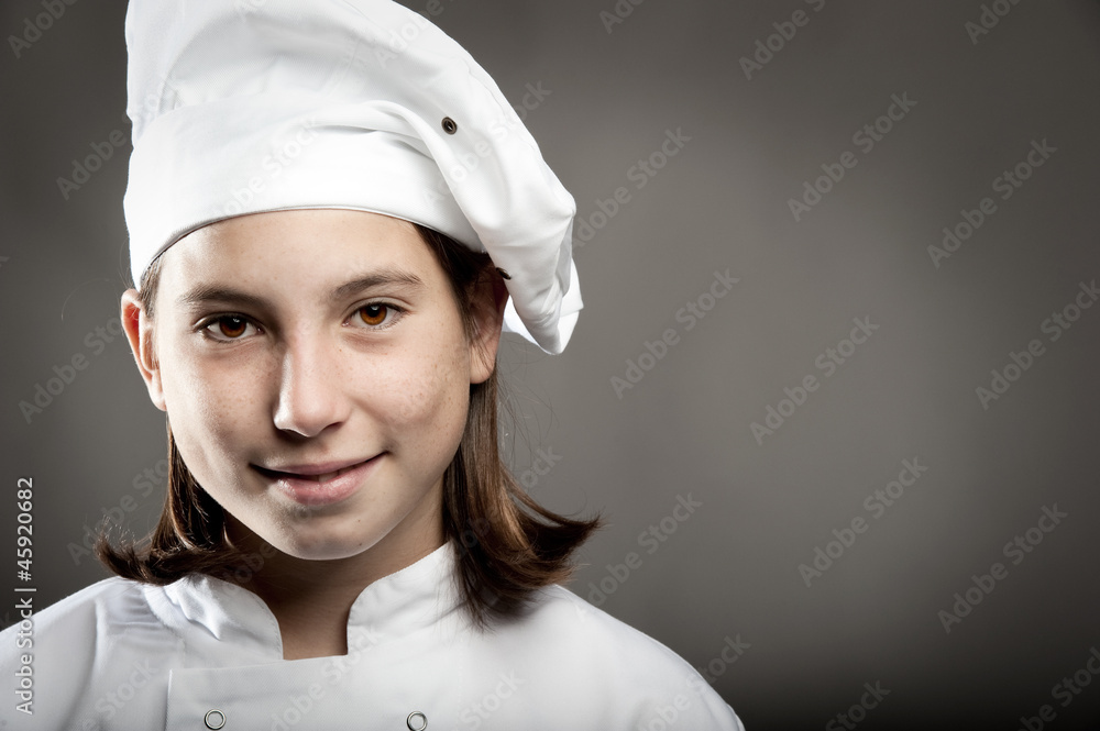 chef on gray background chef on gray background