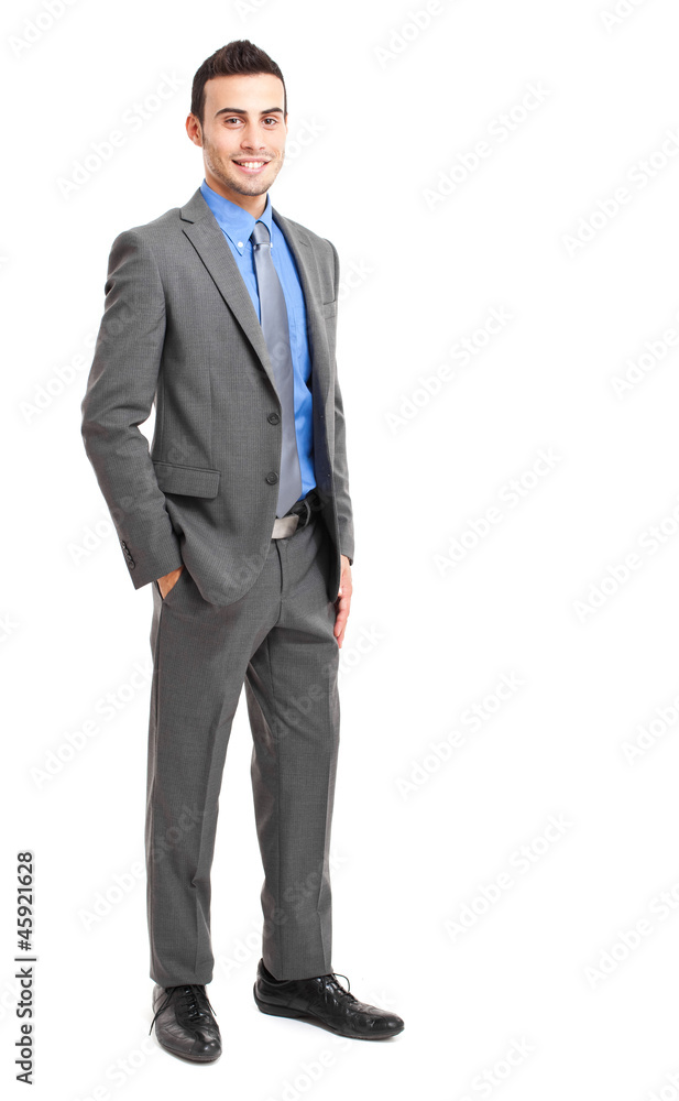 Full length businessman isolated on white Full length businessman isolated on white